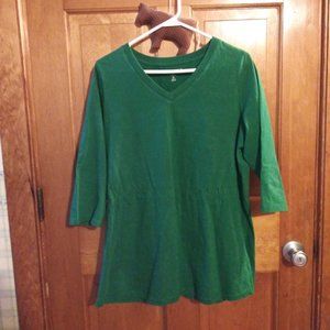 Woman Within 3/4 Sleeve V-neck